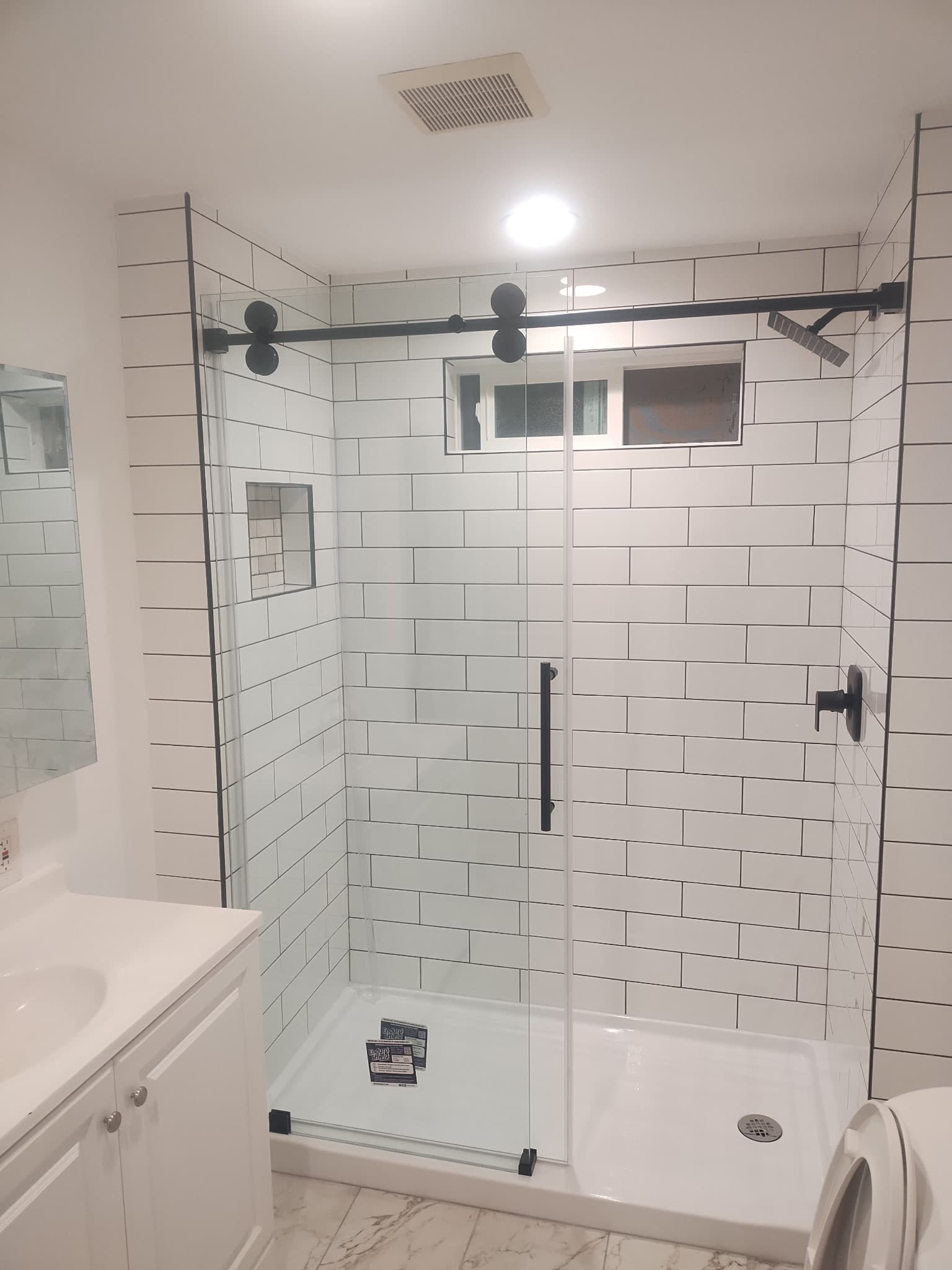 Folsom bathroom remodel – view 2 – after construction by Summit Construction Group