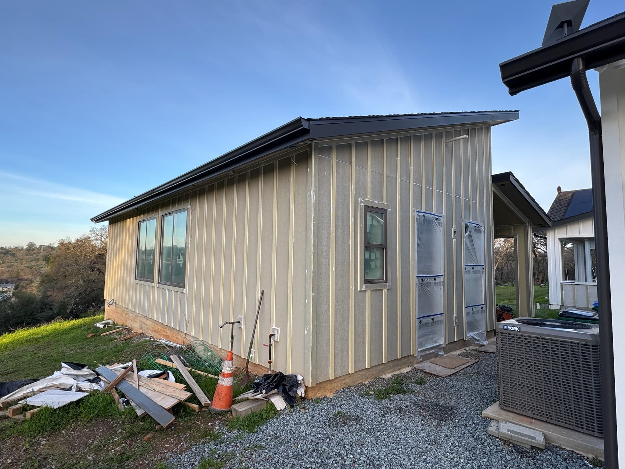 Granite Bay ADU – side elevation – before construction