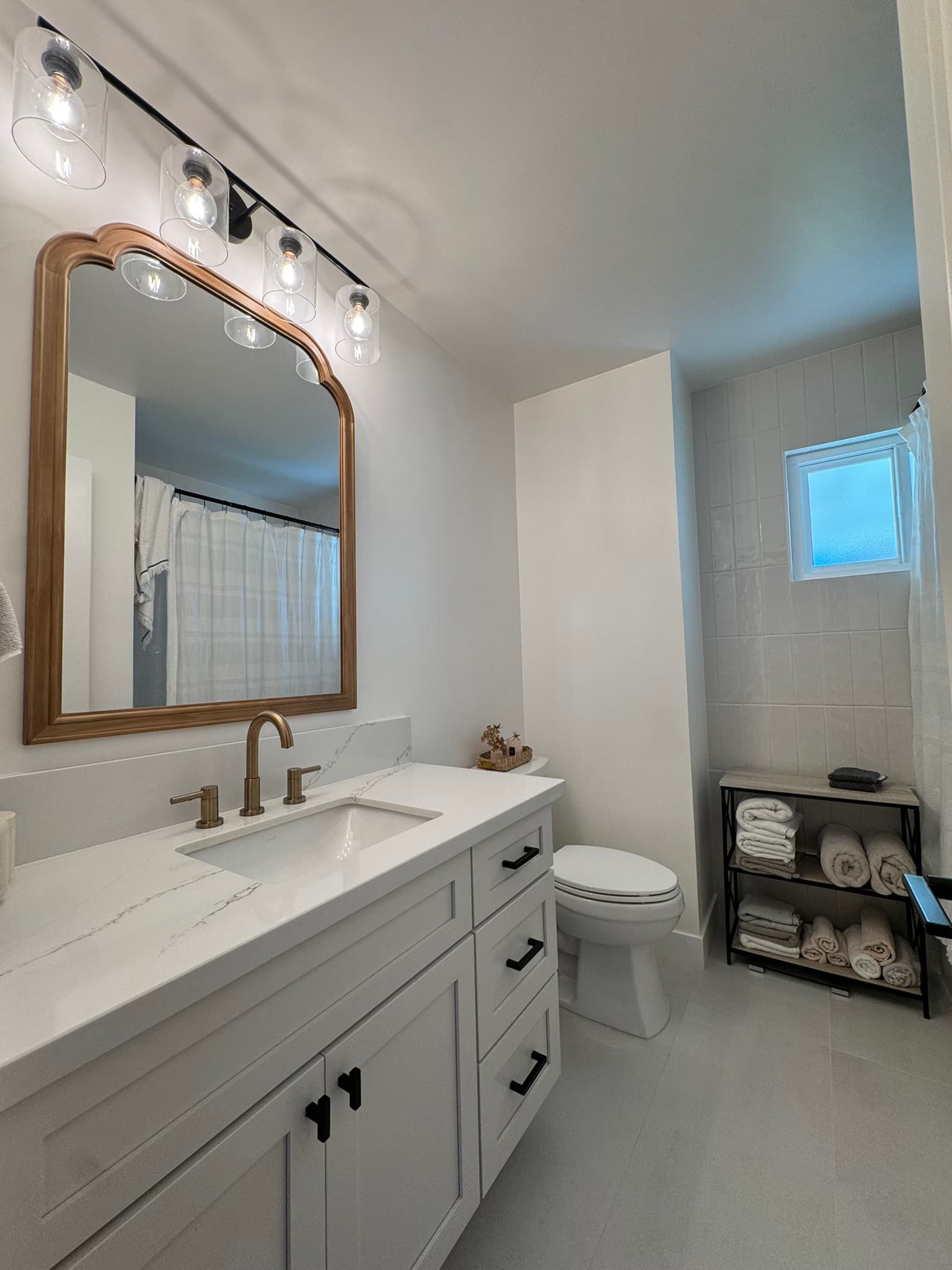 Orangevale bathroom remodel – additional view – completed remodel by Summit Construction Group