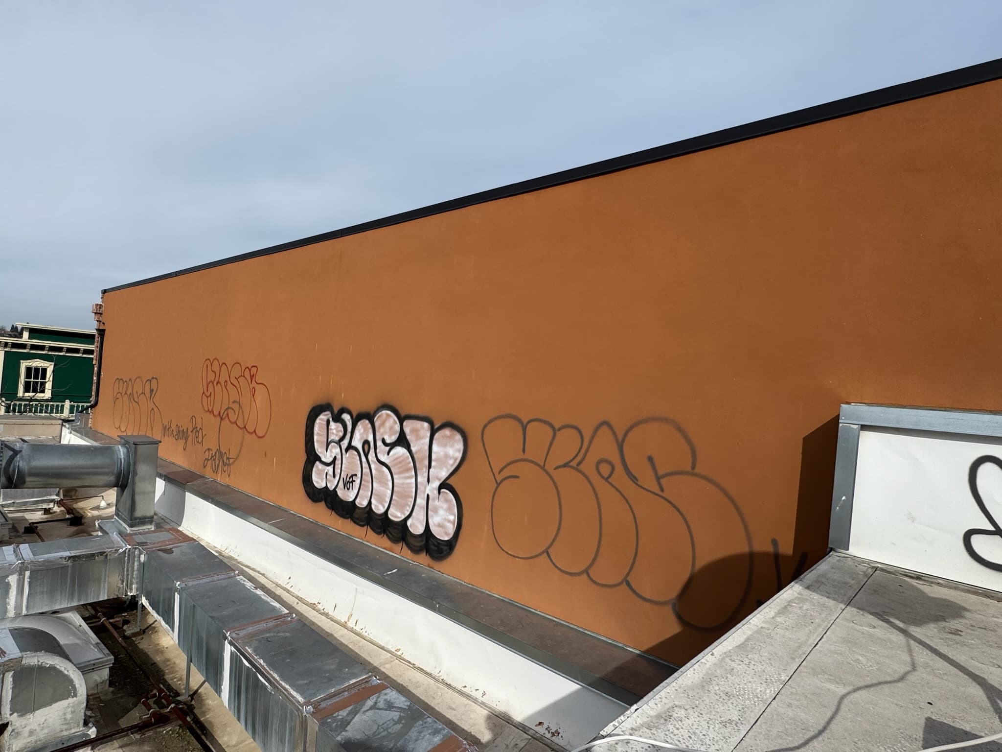 Roseville commercial building – exterior painting – before construction